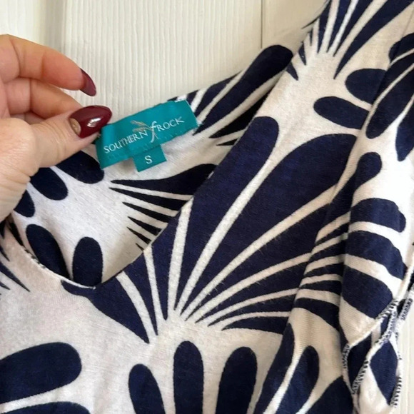 Southern Frock | Navy & White | Maxi | size S - Picture 2 of 3